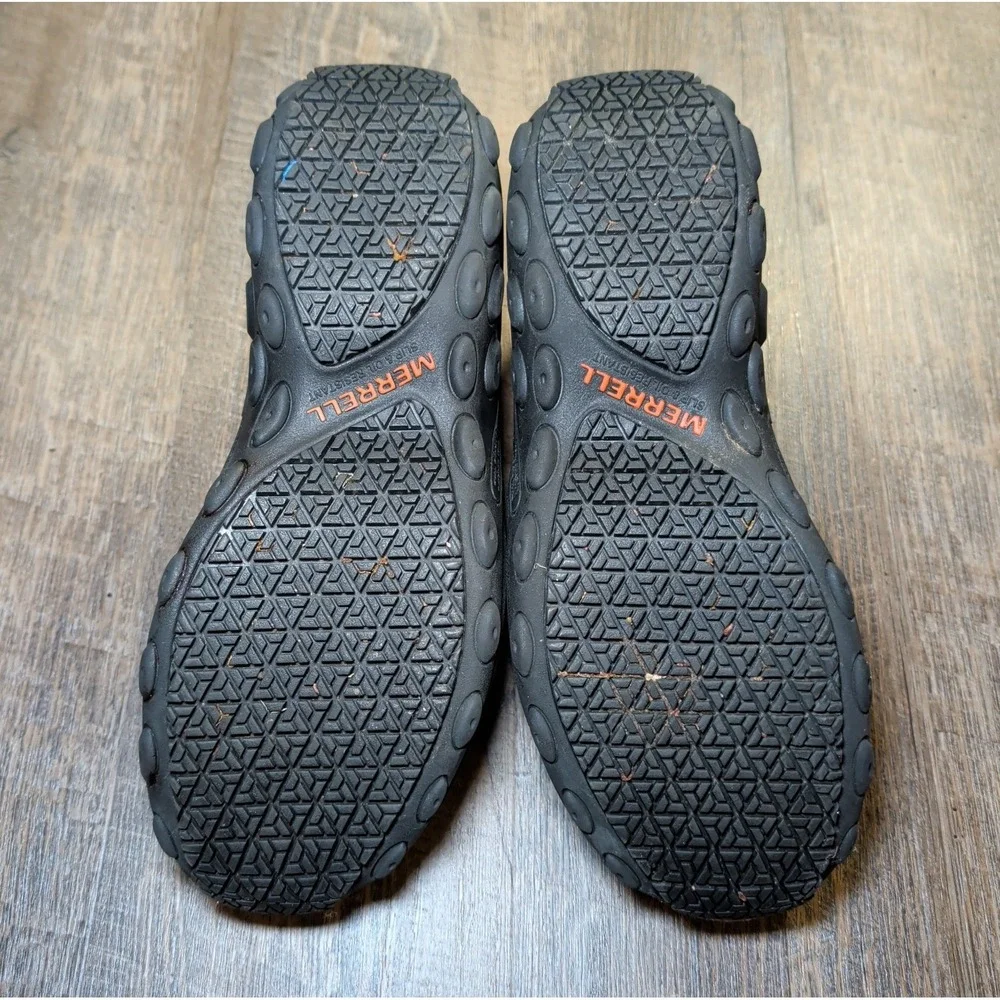 Merrell Men's Size 9 Black Jungle Moc 2 Pro Black Leather Shoes Waterproof